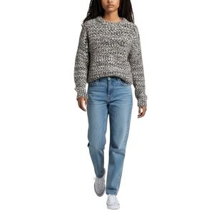 Anthropologie Noisy May Chunky Knit Sweater in Neutral Motif Size S NWT